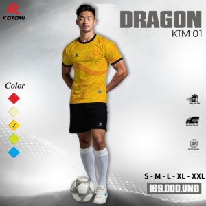 Áo bóng đá Dragon KTM 01 - Màu Vàng ánh kim quyền lực