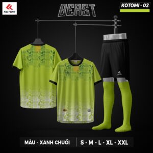 Áo bóng đá Kotomi BEAST 02 - Màu xanh chuối