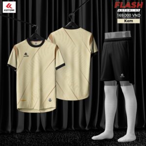 Áo Bóng Đá KOTOMI FLASH – Mẫu KTM-03 Màu Kem