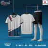 Áo thể thao không logo KTM-04 Royal trắng chủ đạo – thiết kế trẻ trung, năng động