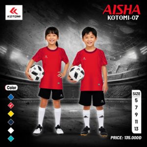 Đồ thể thao trẻ em AISHA – KTM-07 màu đỏ năng động