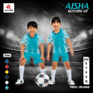 Áo thể thao trẻ em AISHA - Xanh ngọc năng động