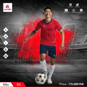 Áo thể thao nam đỏ mạnh mẽ KTM-08 phối xanh navy