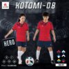 Set Đồ Thể Thao Trẻ Em KOTOMI-08 Màu Đỏ Năng Động